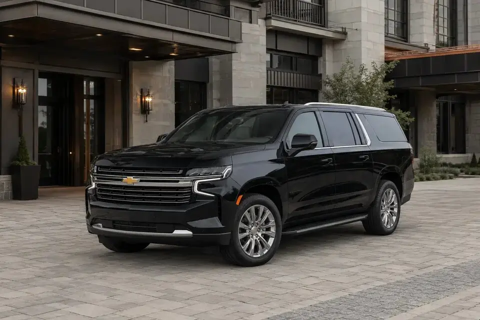 Black Chevrolet Suburban luxury SUV